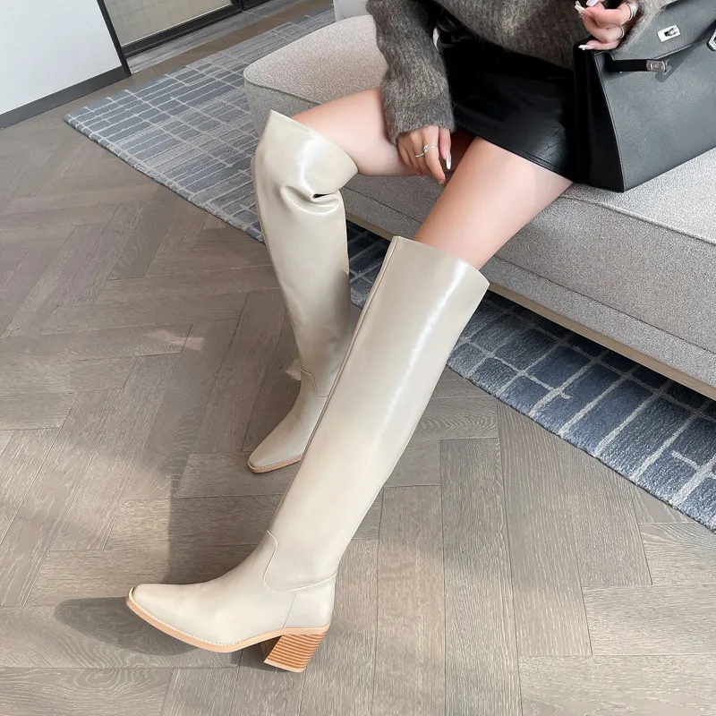 Zi Xiao Over-the-knee Boots 7CM Women's-2
