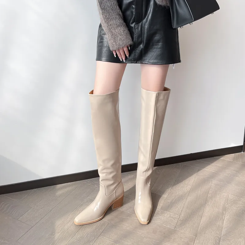 Zi Xiao Over-the-knee Boots 7CM Women's-1