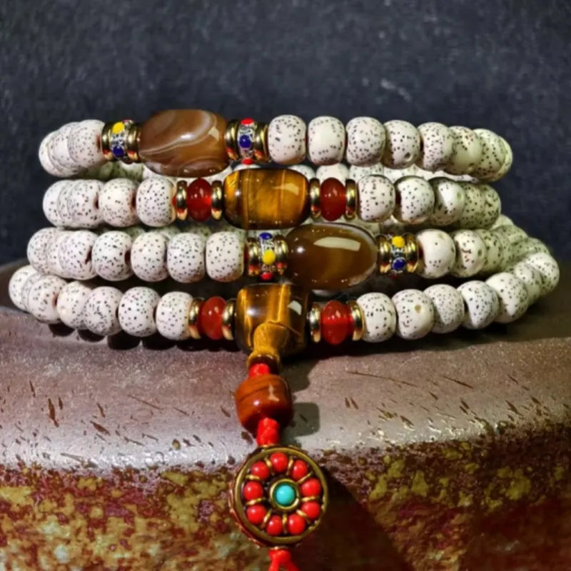 Ji Millennium Star Moon Bodhi Seeds Bracelets Unisex-5