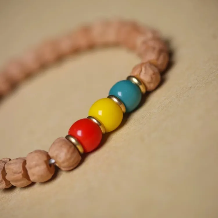 Ji Millennium Cacumen Platycladi Seeds Bracelets Unisex-2