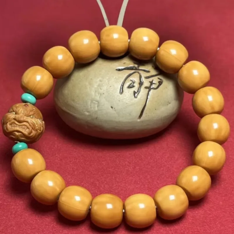 Ji Millennium Monkey Head Walnut Bracelets Unisex-2