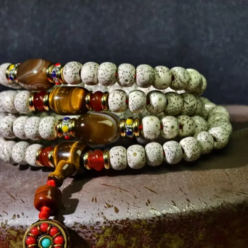 Ji Millennium Star Moon Bodhi Seeds Bracelets Unisex-3