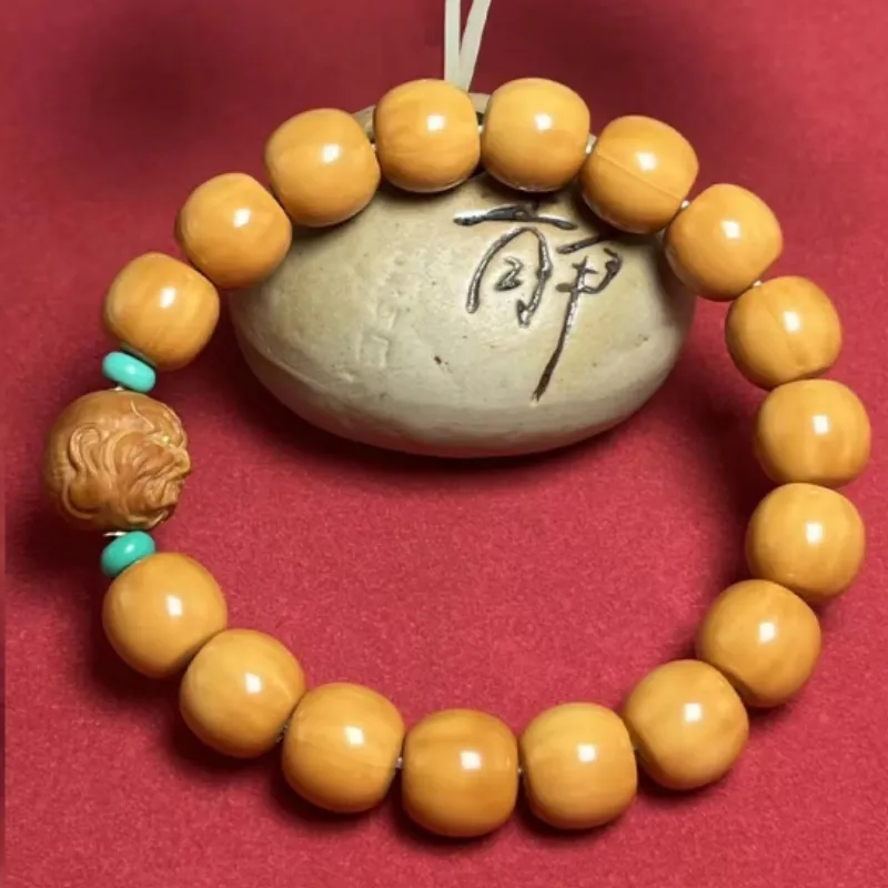Ji Millennium Monkey Head Walnut Bracelets Unisex-5