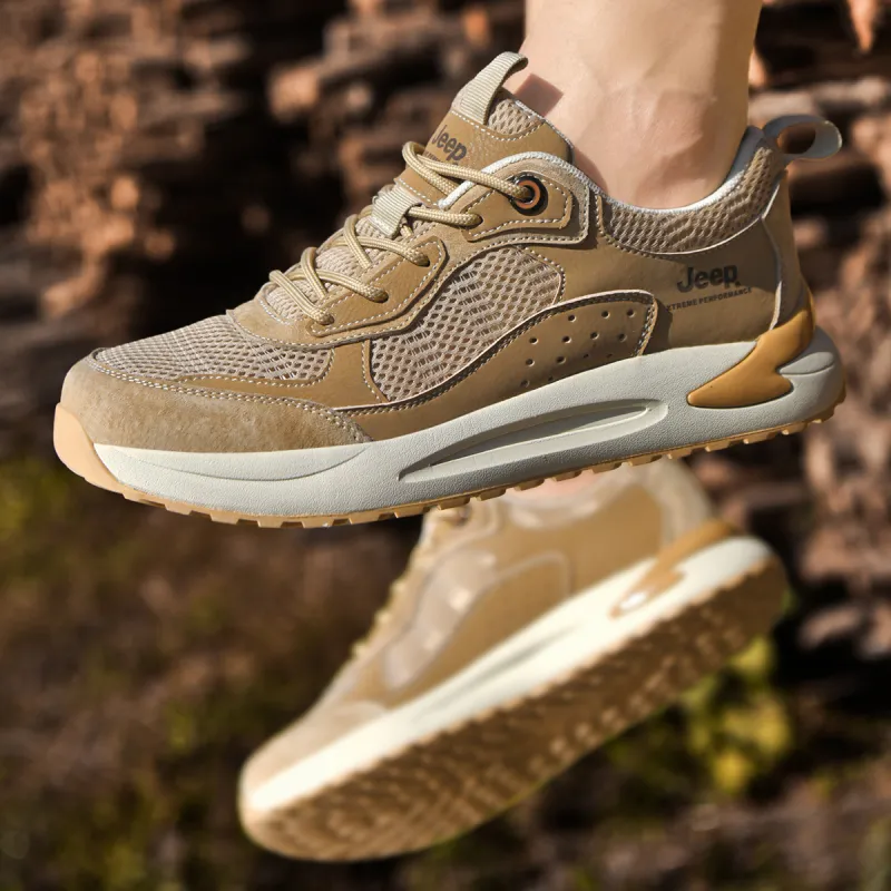Jeep Durable Breathable Low-Top Trekking Shoes Men's-25