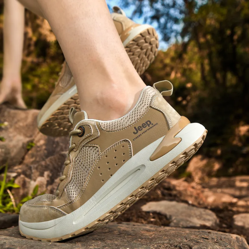 Jeep Durable Breathable Low-Top Trekking Shoes Men's-24