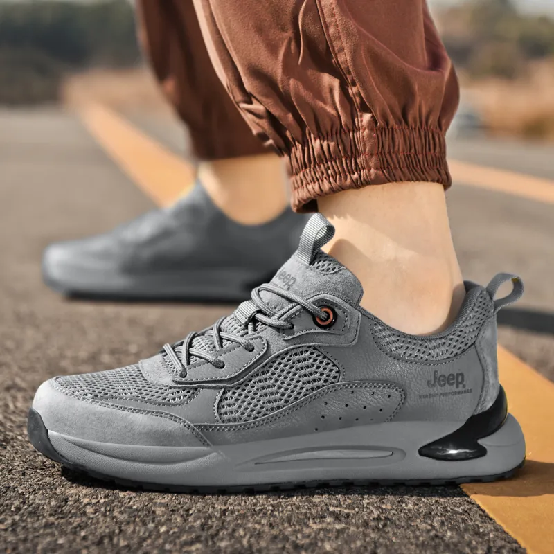 Jeep Durable Breathable Low-Top Trekking Shoes Men's-17