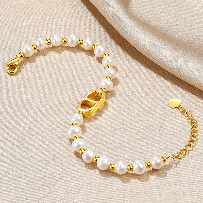 SANDYRILLA Freshwater Pearl Pearl Bracelets Women's-5