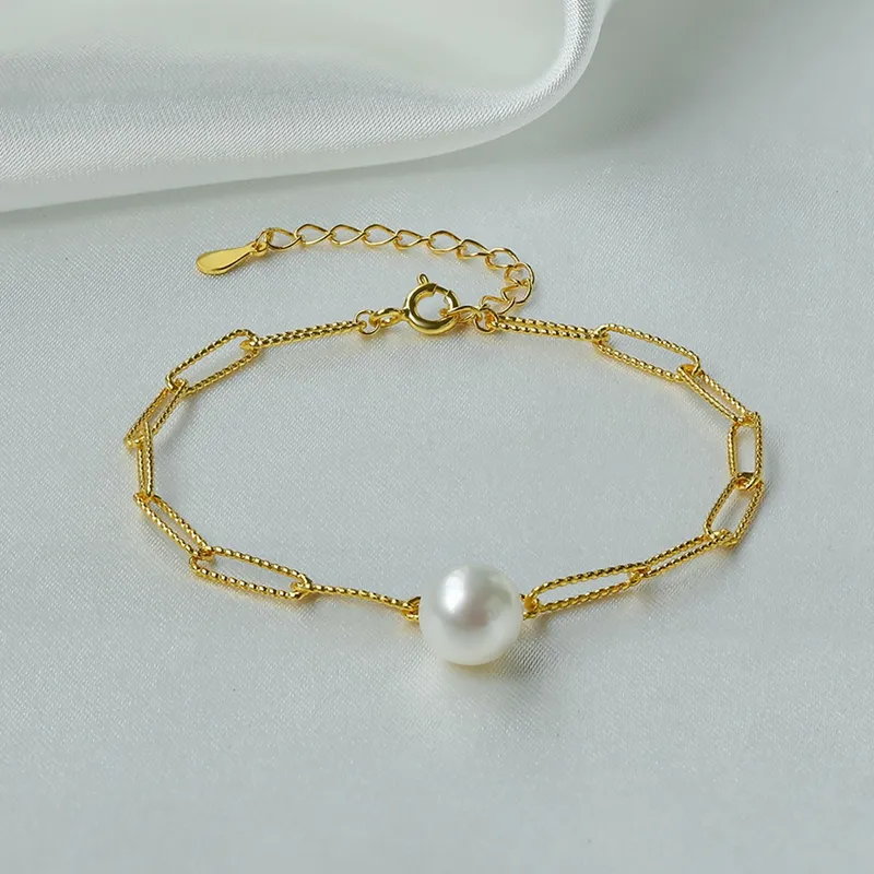 SANDYRILLA Freshwater Pearl S925 Silver Bracelet Women's-2