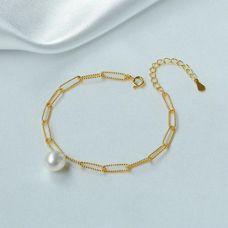 SANDYRILLA Freshwater Pearl S925 Silver Bracelet Women's-4