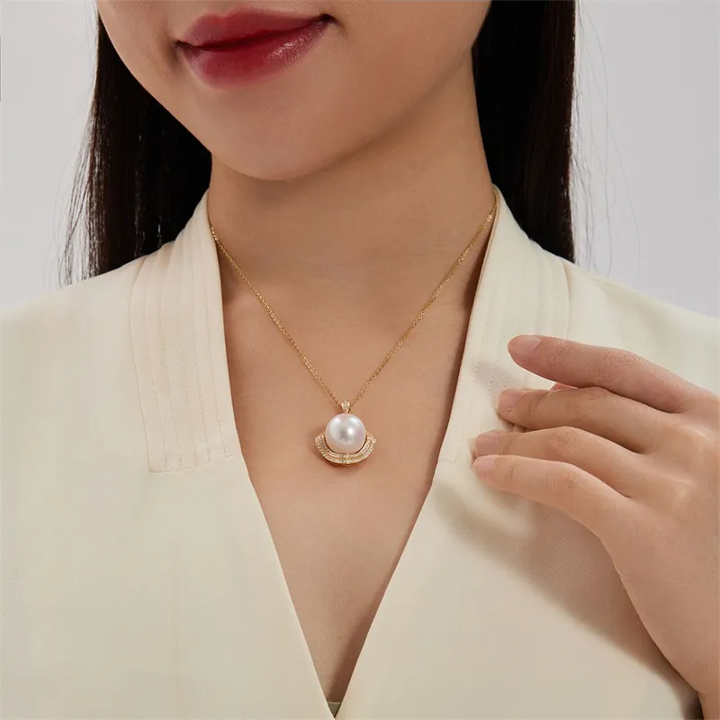 SANDYRILLA Freshwater Pearl Pendants Women's-2