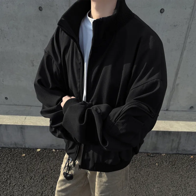 Pirkadat Jackets Coats Unisex Warm Black-2
