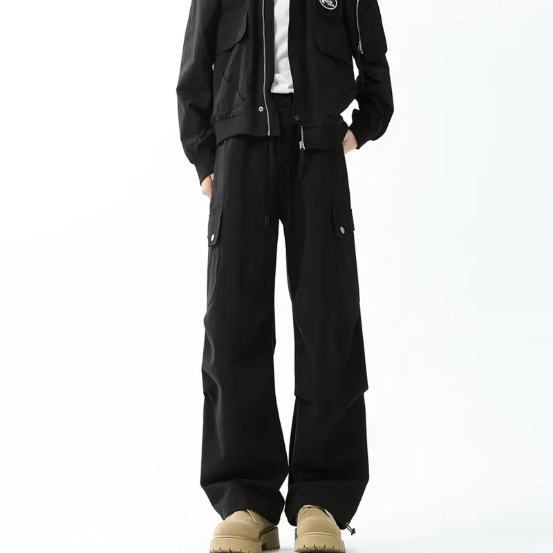 Pirkadat Casual Pants Unisex Black-1