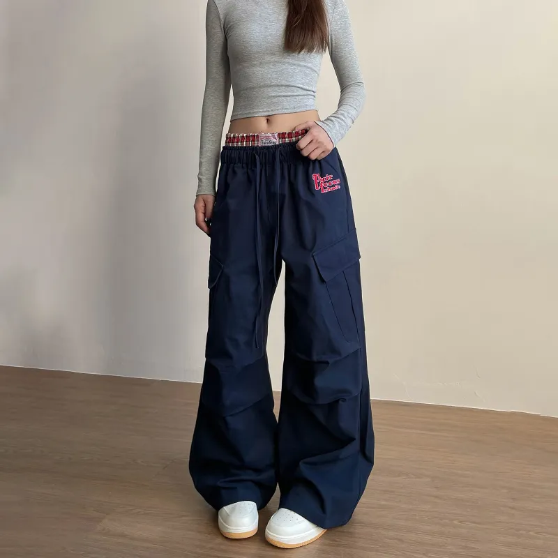 Pirkadat Casual Pants Unisex Navy Blue-1