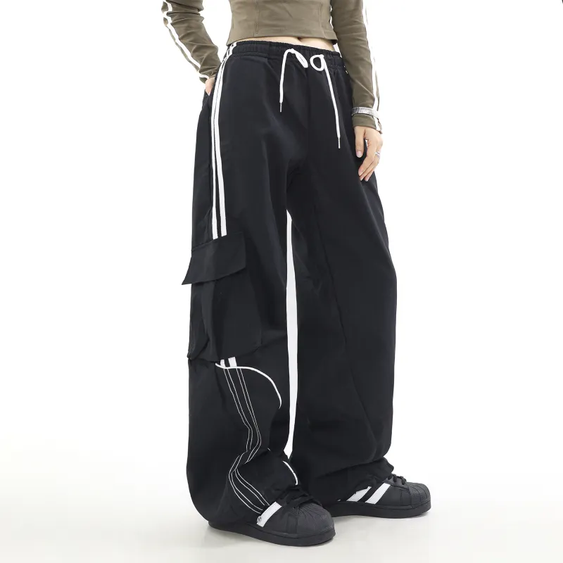 Pirkadat Casual Pants Unisex Black-5