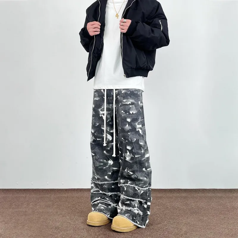 Pirkadat Casual Pants Unisex Gray-1