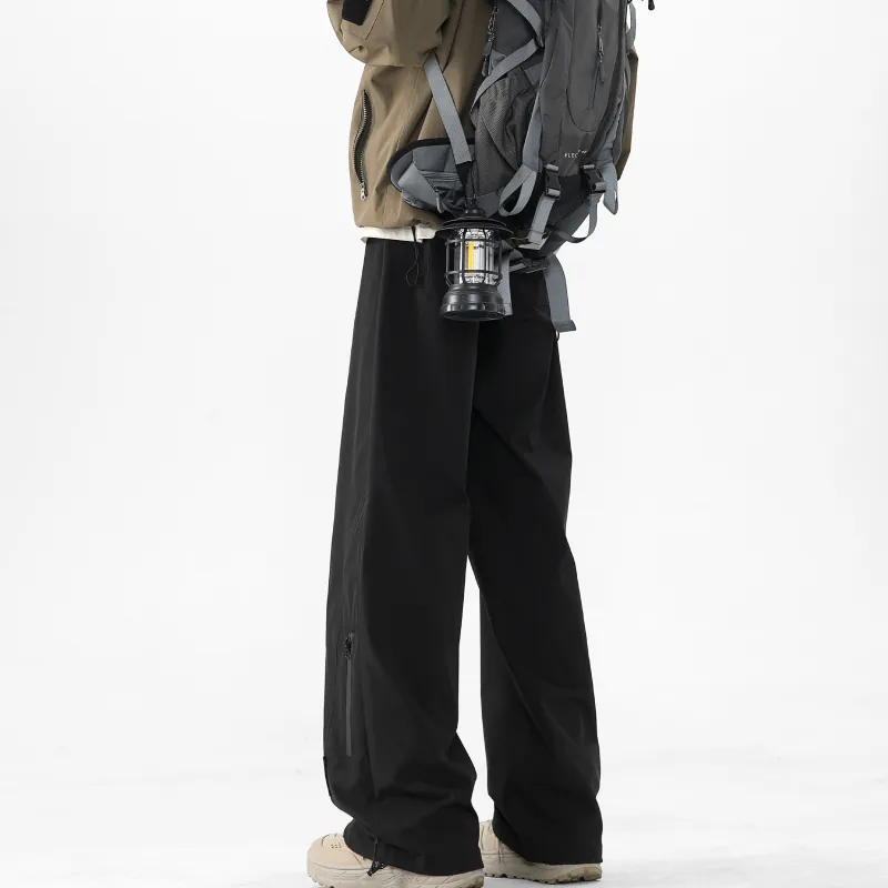PAINT STAIN Casual Pants Unisex Classic Black-12