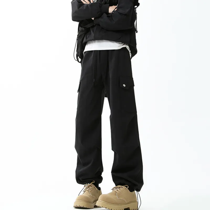 Pirkadat Casual Pants Unisex Black-3