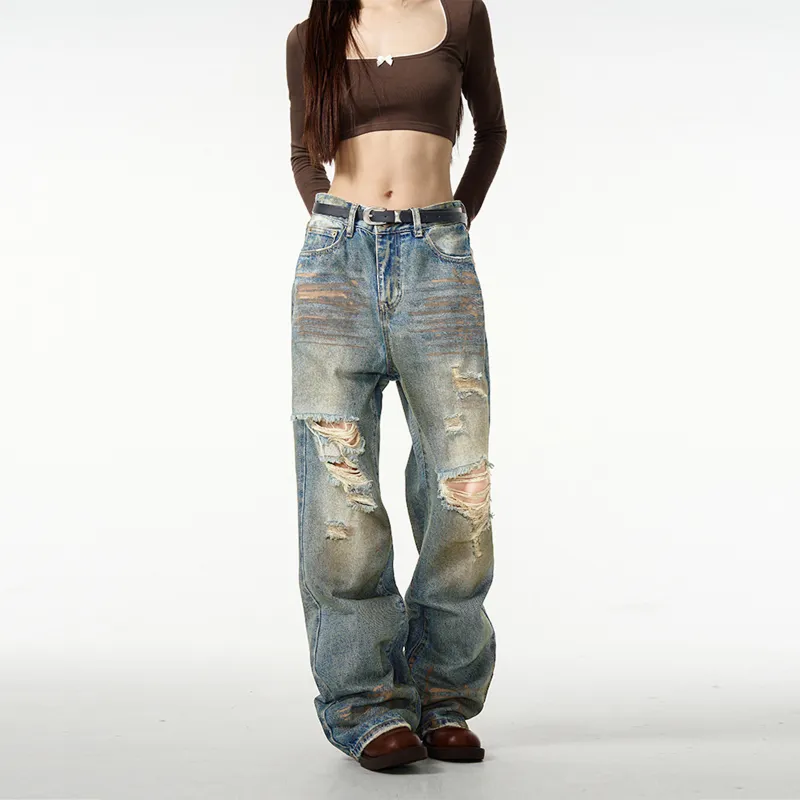 Pirkadat Jeans Unisex Vintage Blue-4