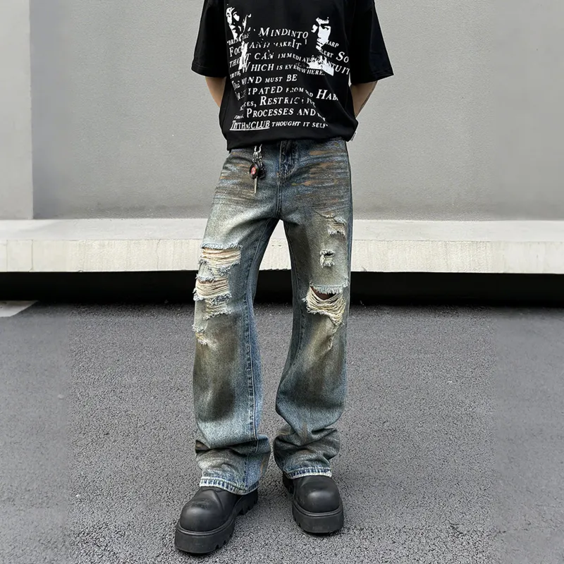 Pirkadat Jeans Unisex Vintage Blue-4