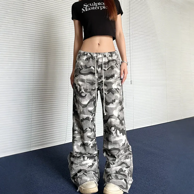 Pirkadat Casual Pants Unisex Camouflage-3