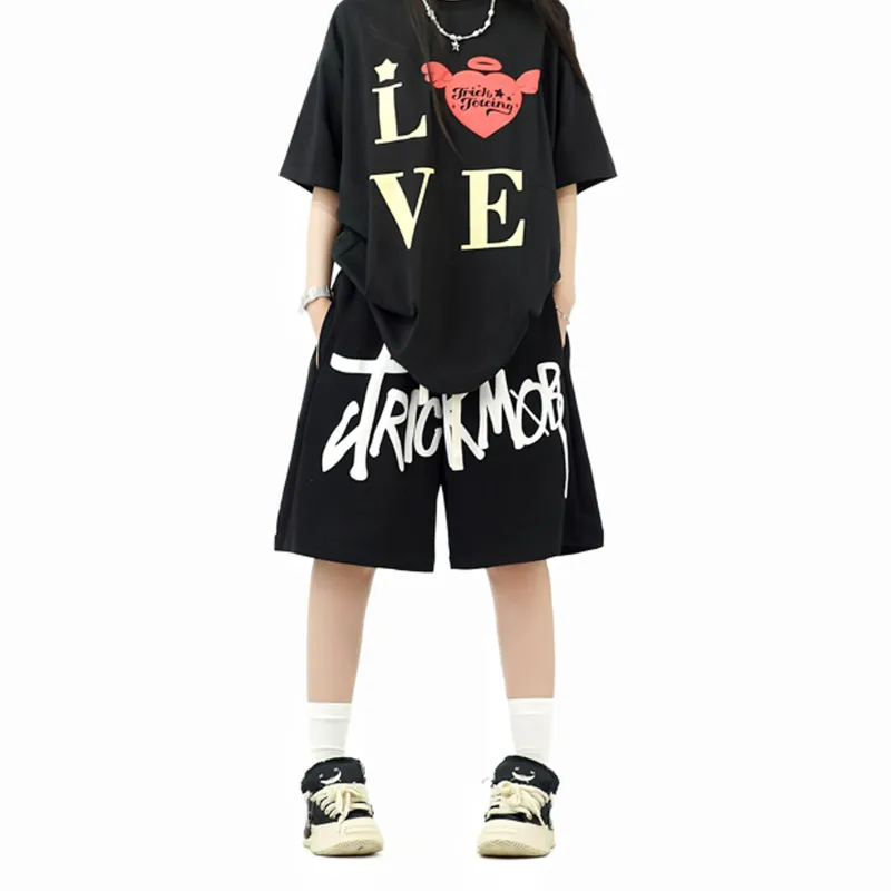 Pirkadat Casual Shorts Unisex Black-2
