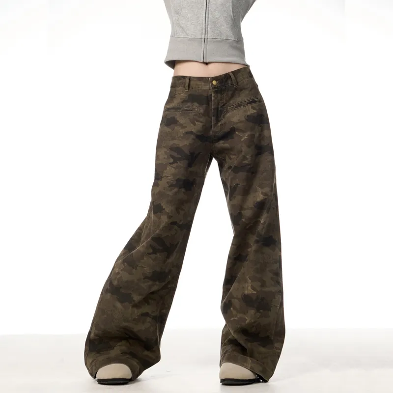 Pirkadat Casual Pants Unisex Camouflage-3