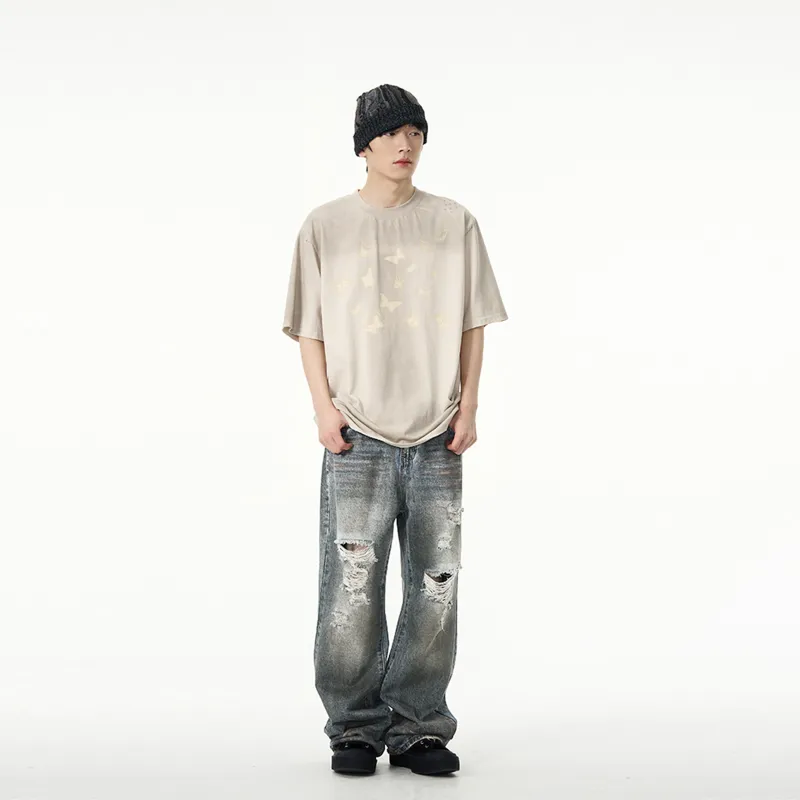 Pirkadat Jeans Unisex Vintage Blue-2