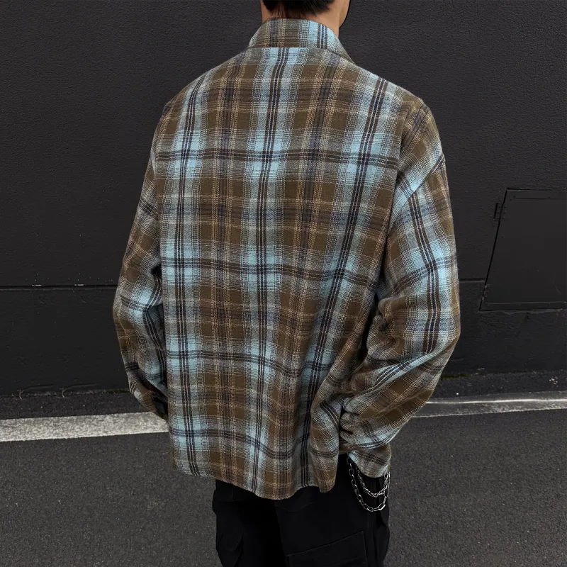 Pirkadat Shirt Unisex Green Plaid-11