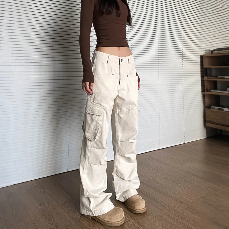 Pirkadat Jeans Unisex Apricot White-2