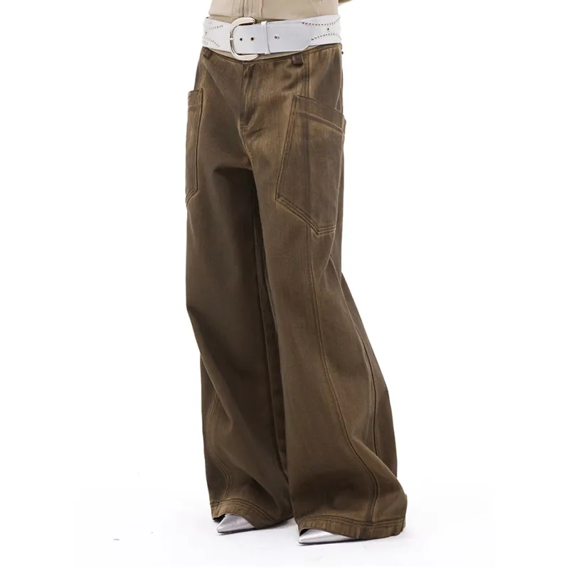 WELTER EXPERIMENT Jeans Unisex Brown-11