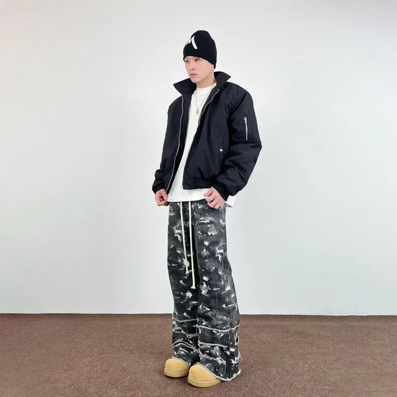 Pirkadat Casual Pants Unisex Gray-4