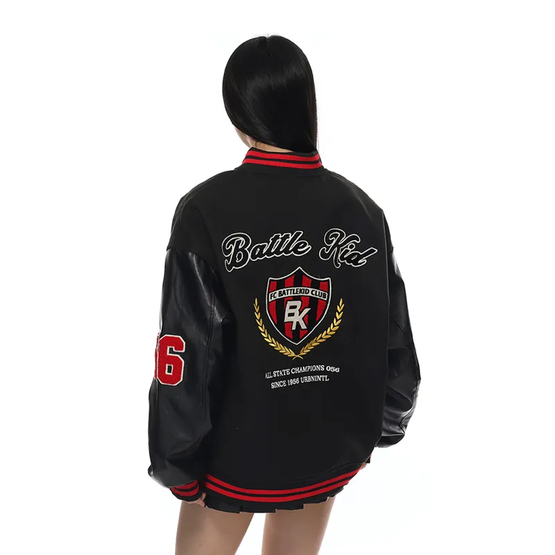 Pirkadat Baseball Jacket Unisex Black-6