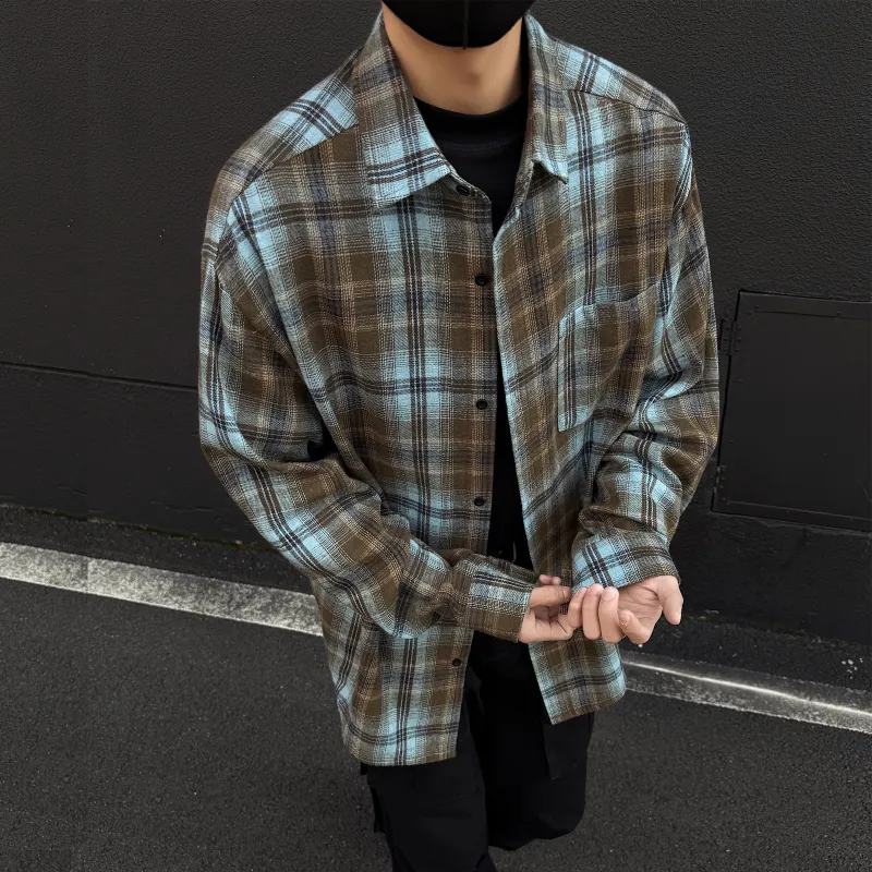 Pirkadat Shirt Unisex Green Plaid-10