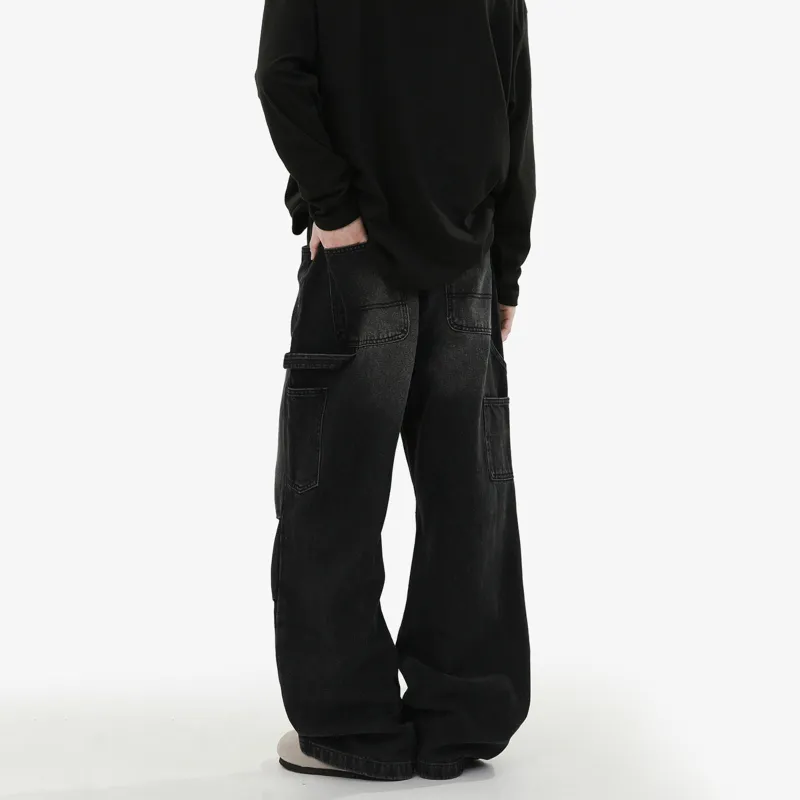 Pirkadat Jeans Unisex Vintage Black-2
