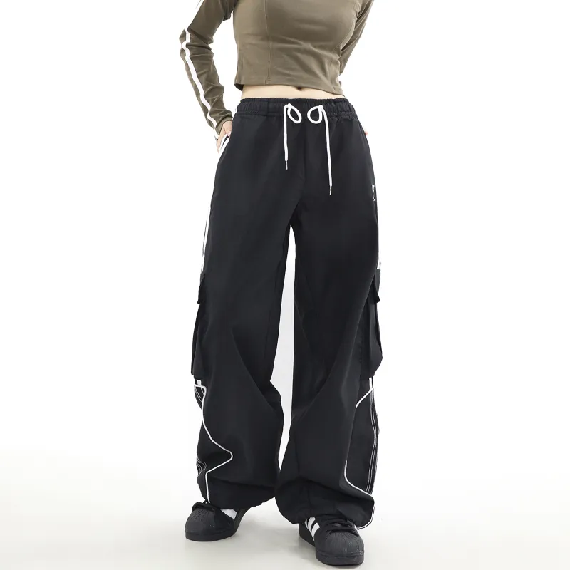 Pirkadat Casual Pants Unisex Black-4