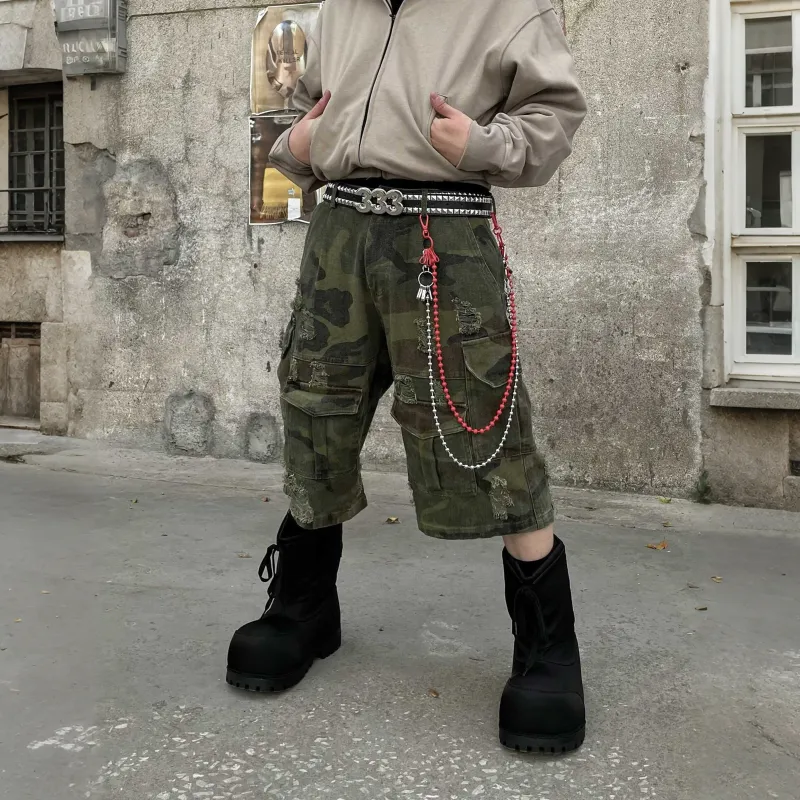 Pirkadat Cargo Shorts Unisex Camouflage-4