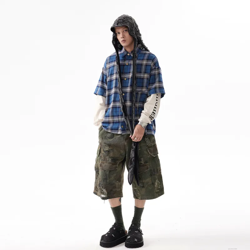 Pirkadat Cargo Shorts Unisex Camouflage-3