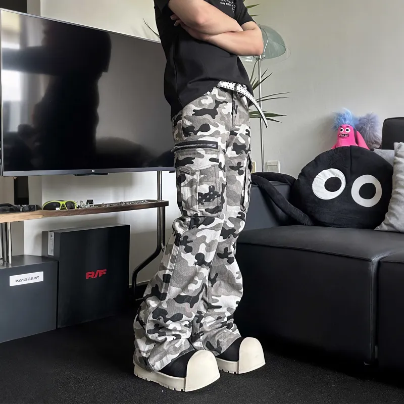 Pirkadat Jeans Unisex Camouflage-5