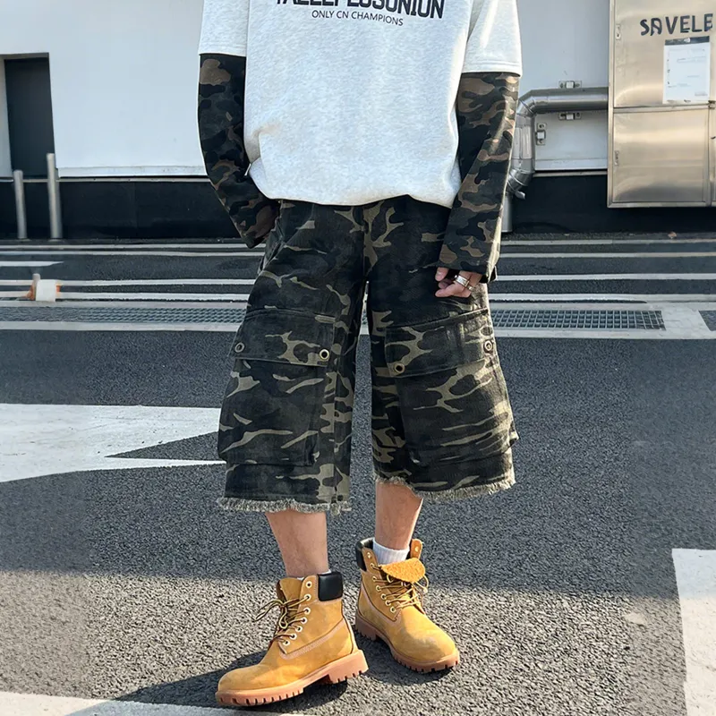 Pirkadat Cargo Shorts Unisex Camouflage-3