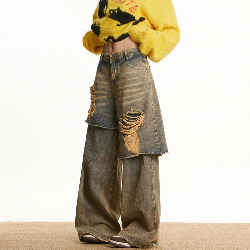 Pirkadat Jeans Unisex Yellow Mud-2