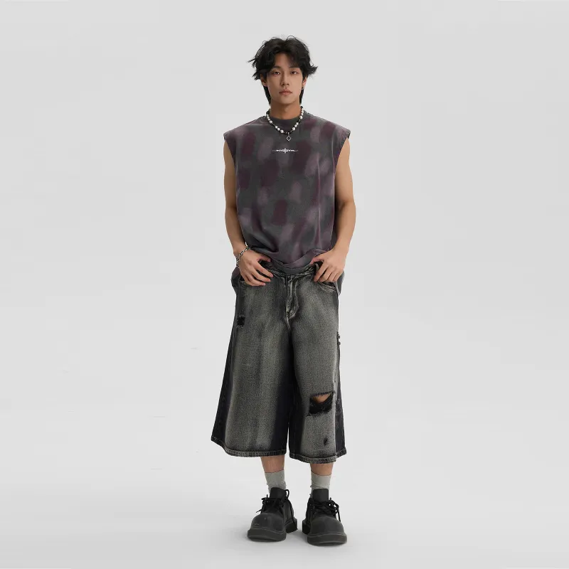 Pirkadat Denim Shorts Unisex Black-1