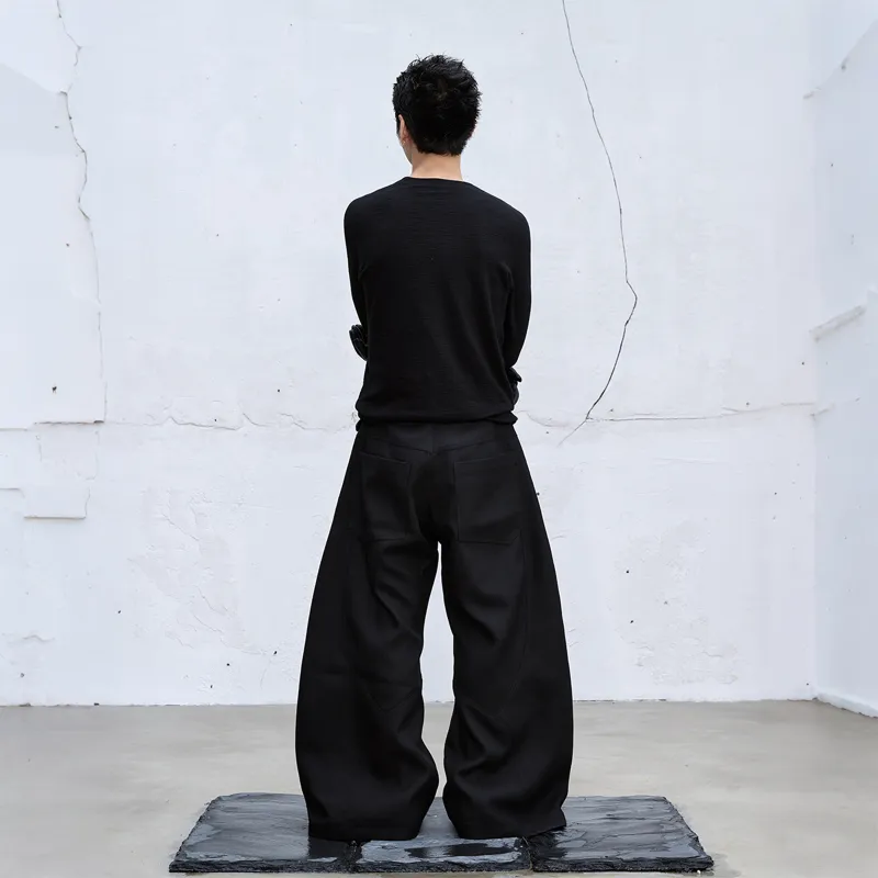 Pirkadat Casual Pants Unisex Black-1