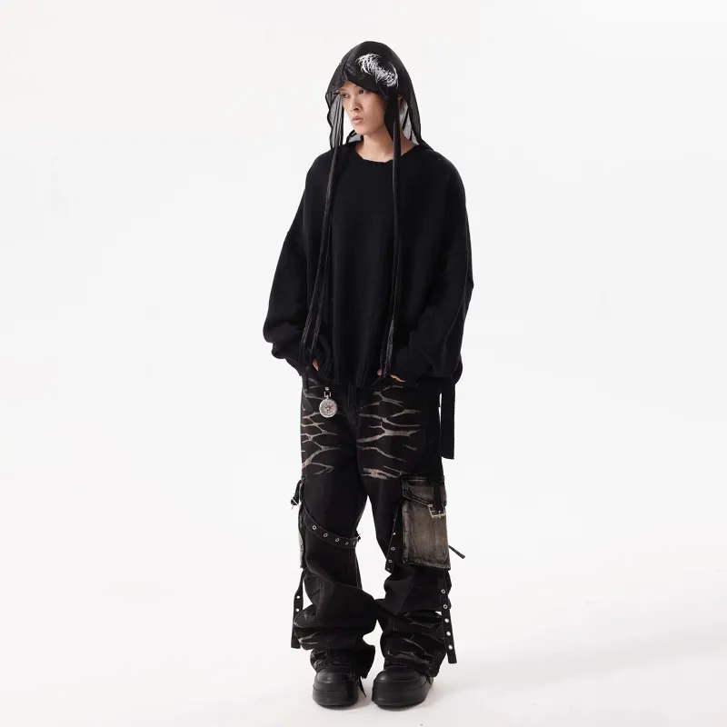TESTUNG Jeans Unisex Black-5