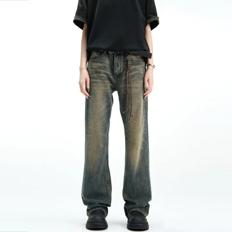 Pirkadat Jeans Unisex Vintage Blue-3