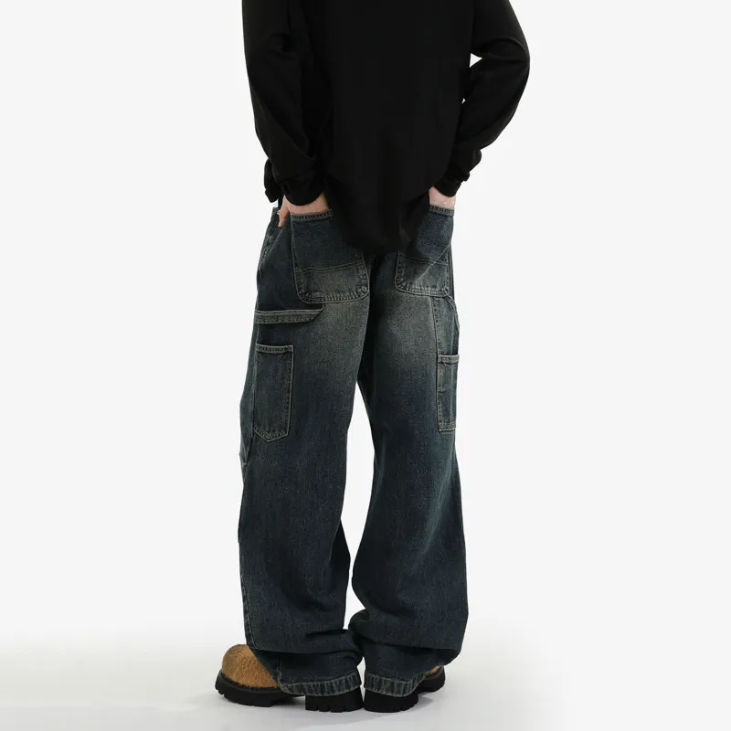 Pirkadat Jeans Unisex Vintage Black-5