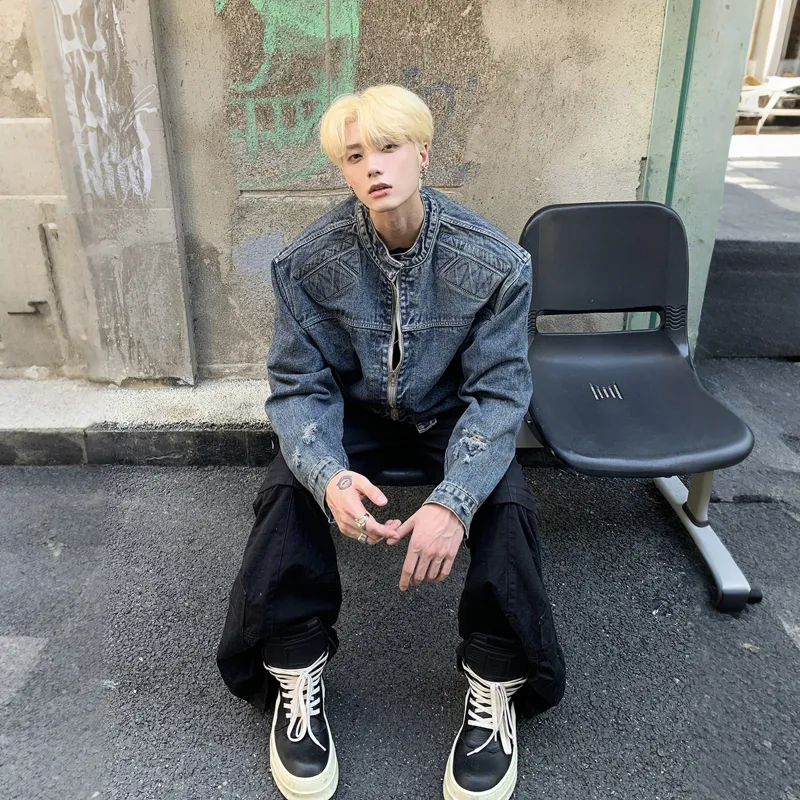 Pirkadat Denim Jacket Unisex Vintage Blue-4
