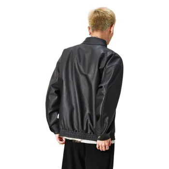 Pirkadat Leather Jacket Unisex Warm Black