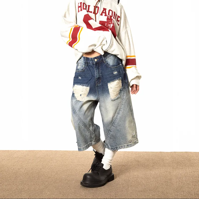 Pirkadat Denim Shorts Unisex Blue-3