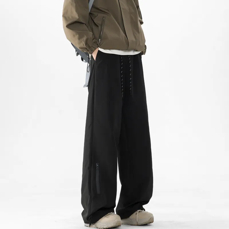 PAINT STAIN Casual Pants Unisex Classic Black-11