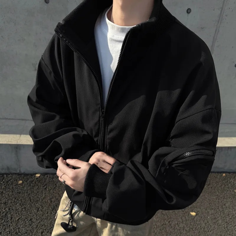 Pirkadat Jackets Coats Unisex Warm Black-4